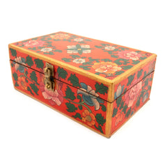 Painted Flower Tibetan Style Box-Furniture-Siesta Crafts