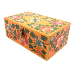 Painted Flower Tibetan Style Box-Furniture-Siesta Crafts
