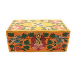 Painted Flower Tibetan Style Box-Furniture-Siesta Crafts