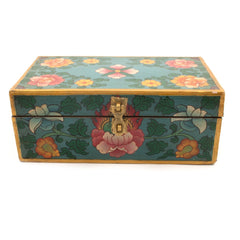 Painted Flower Tibetan Style Box-Furniture-Siesta Crafts