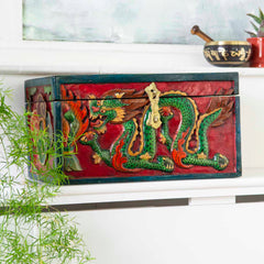 Carved Tibetan Style Box-Furniture-Siesta Crafts