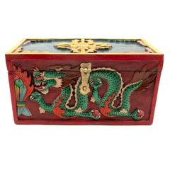 Carved Tibetan Style Box-Furniture-Siesta Crafts