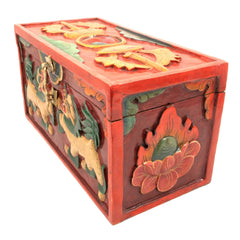 Carved Tibetan Style Box-Furniture-Siesta Crafts