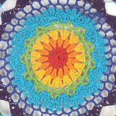 Extra Large Rainbow Crochet Dreamcatcher-Home Décor-Siesta Crafts