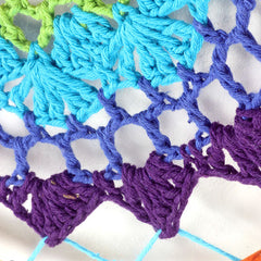 Extra Large Rainbow Crochet Dreamcatcher-Home Décor-Siesta Crafts