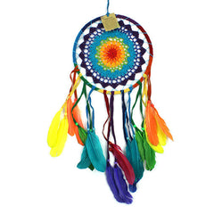 Extra Large Rainbow Crochet Dreamcatcher-Home Décor-Siesta Crafts
