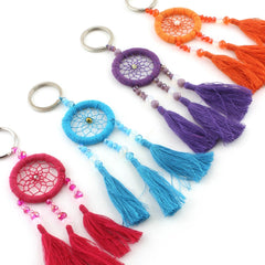 Dreamcatcher Keyring-Keyrings & Bag Charms-Siesta Crafts