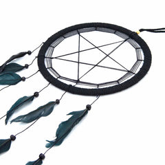 Black Pentacle Dreamcatcher-Home Décor-Siesta Crafts