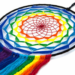 Rainbow Mandala Dreamcatcher-Home Décor-Siesta Crafts