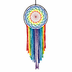 Rainbow Mandala Dreamcatcher-Home Décor-Siesta Crafts