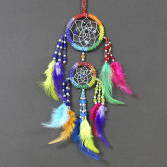 Rainbow Beaded Dreamcatcher-Home Décor-Siesta Crafts