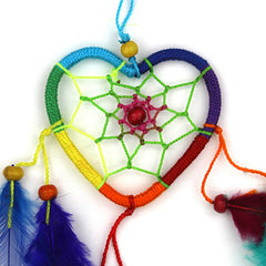 Heart Bright Rainbow Dreamcatcher-Home Décor-Siesta Crafts