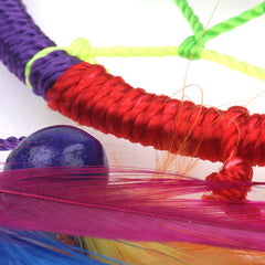 Mini Bright Rainbow Dreamcatcher-Home Décor-Siesta Crafts