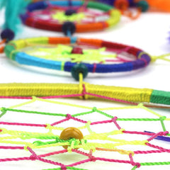 Large Bright Rainbow Dreamcatcher-Home Décor-Siesta Crafts