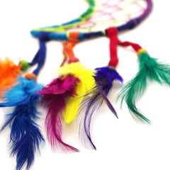 Rainbow Crescent Moon Dreamcatcher-Home Décor-Siesta Crafts