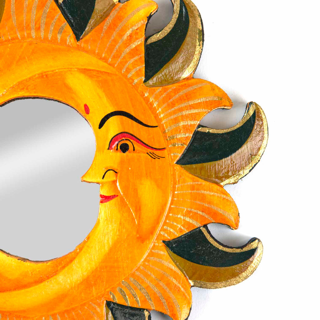 Small Double Moon Mirror-Home Décor-Siesta Crafts