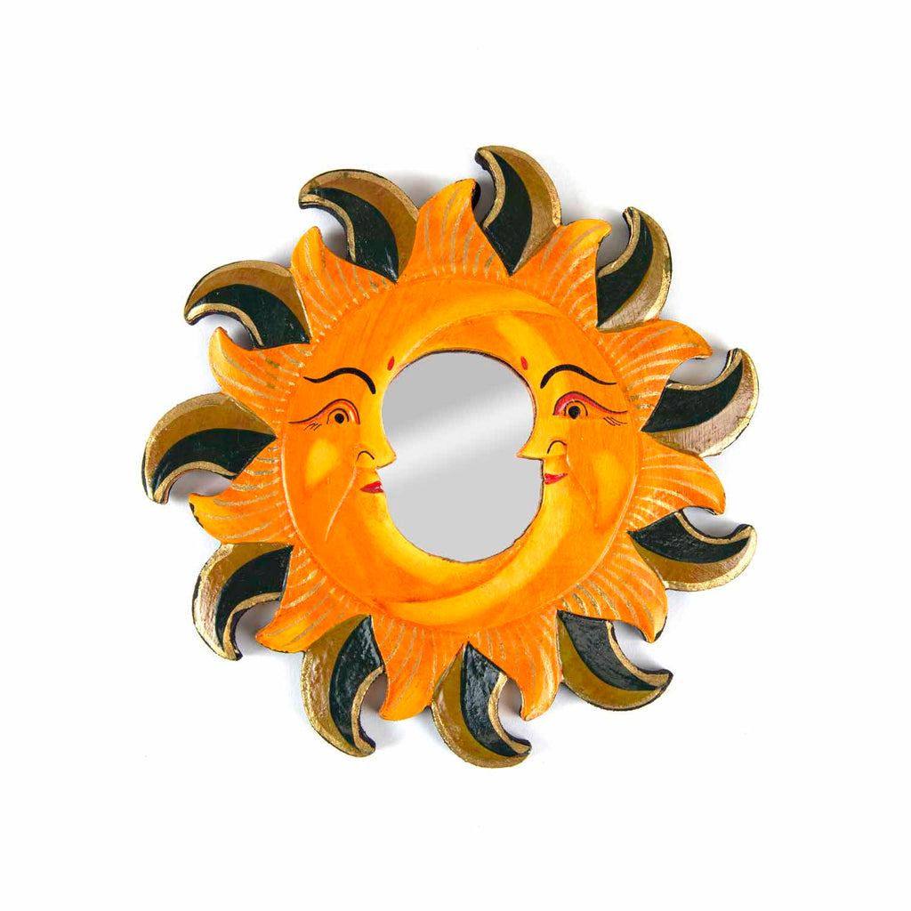 Small Double Moon Mirror-Home Décor-Siesta Crafts