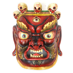 Large Artisan Bhairab Mask No.75-Home Décor-Siesta Crafts