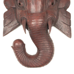 Artisan Dark Wood Large Ganesh No.367-Home Décor-Siesta Crafts