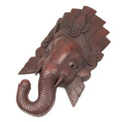 Artisan Dark Wood Large Ganesh No.367-Home Décor-Siesta Crafts
