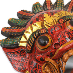 Small Patterned Raksassa Mask-Home Décor-Siesta Crafts
