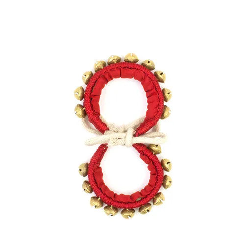 Nacha Resham Ankle Bells (pair)-Chimes & Bells-Siesta Crafts