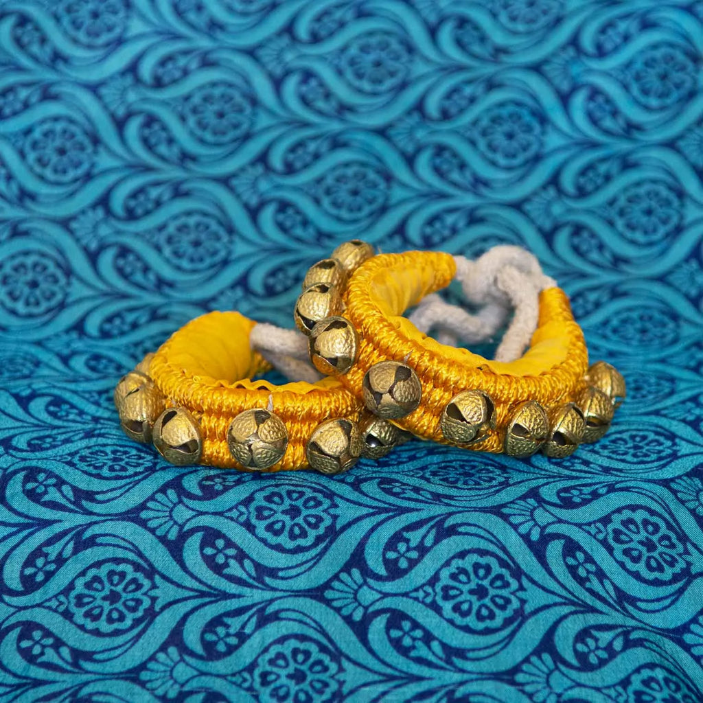 Nacha Resham Ankle Bells (pair)-Chimes & Bells-Siesta Crafts
