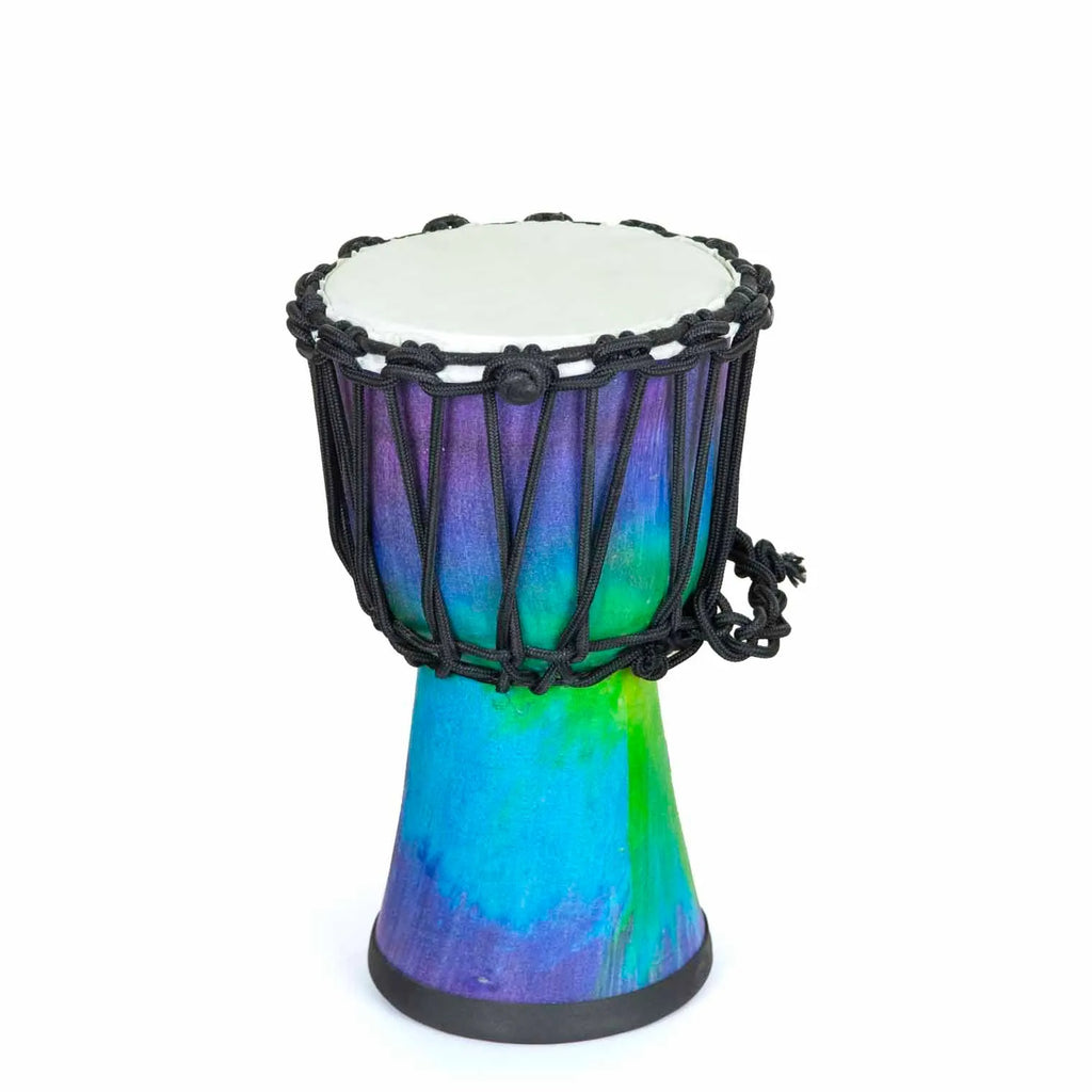Small Rainbow Djembe-Drums-Siesta Crafts