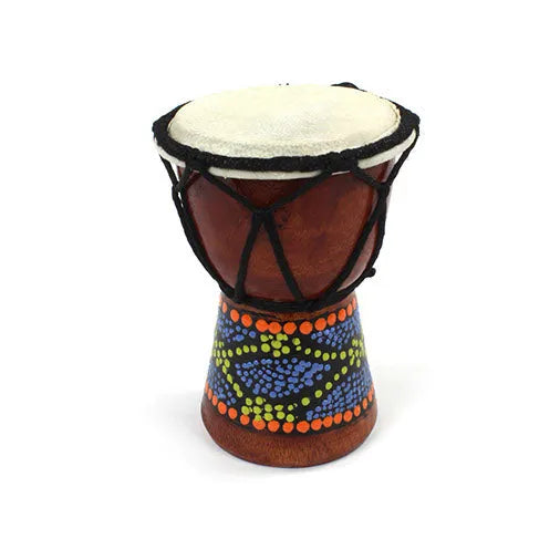 Tiny Painted Djembe-Drums-Siesta Crafts