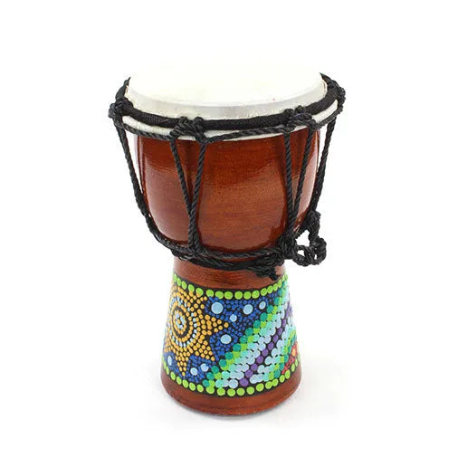 Extra Small Painted Djembe-Drums-Siesta Crafts