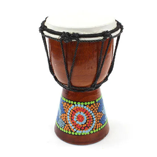 Extra Small Painted Djembe-Drums-Siesta Crafts