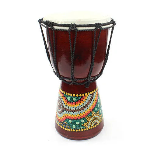 Small Painted Djembe-Drums-Siesta Crafts