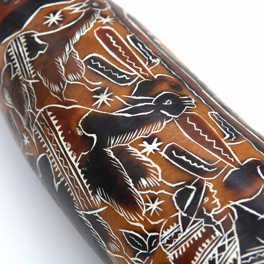 Traditional Gourd Guiro and Shaker-Shakers-Siesta Crafts