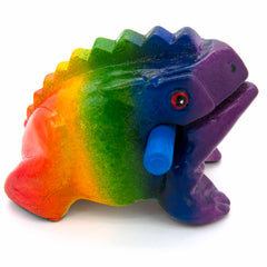 Rainbow Croaking Frog Guiro-Taps & Scrapes-Siesta Crafts
