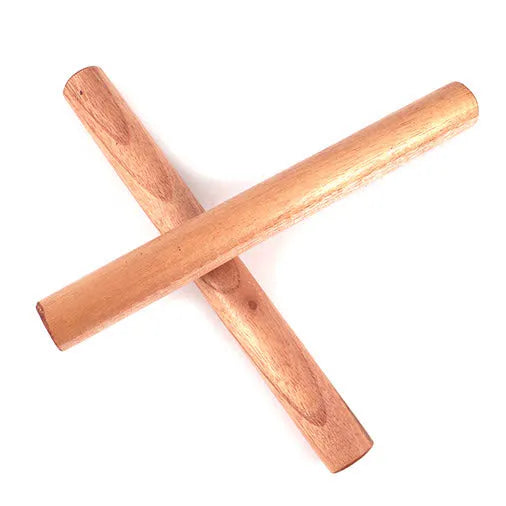 Indian Wood Claves (pair)-Taps & Scrapes-Siesta Crafts