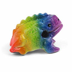 Mini Rainbow Croaking Frog Guiro-Taps & Scrapes-Siesta Crafts