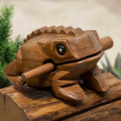 Medium Croaking Frog Guiro-Taps & Scrapes-Siesta Crafts