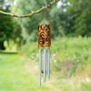 Bamboo Burnt Swirl Windchime-Garden & Outdoors-Siesta Crafts