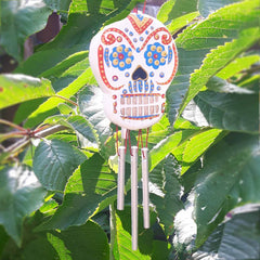 Candy Skull Chime-Garden & Outdoors-Siesta Crafts