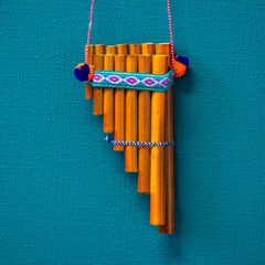 Small Zampona - Double Row Pan Pipes-Wind Instruments-Siesta Crafts