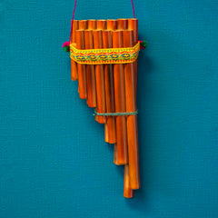 Medium Zampona - Double Row Pan Pipes-Wind Instruments-Siesta Crafts