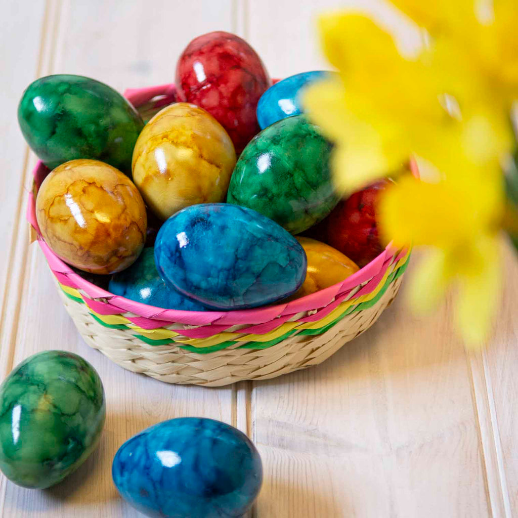 Tie Dyed Egg Shaker-Shakers-Siesta Crafts