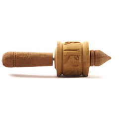 Tiny Wooden Prayer Wheel-Buddhism-Siesta Crafts