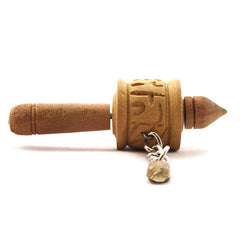 Tiny Wooden Prayer Wheel-Buddhism-Siesta Crafts