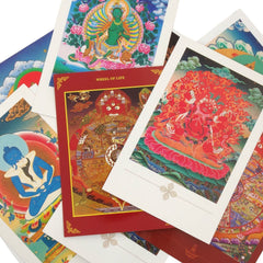 Buddhist Themed Postcards from Nepal (10 Pack)-Buddhism-Siesta Crafts