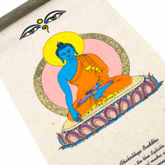Lokta Deity Scroll - Buddha-Buddhism-Siesta Crafts