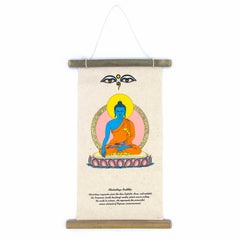 Lokta Deity Scroll - Buddha-Buddhism-Siesta Crafts