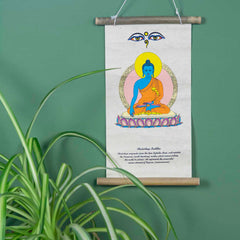 Lokta Deity Scroll - Buddha-Buddhism-Siesta Crafts