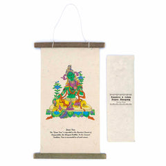 Lokta Deity Scroll - Green Tara-Buddhism-Siesta Crafts