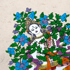 Lokta Deity Scroll - White Tara-Buddhism-Siesta Crafts
